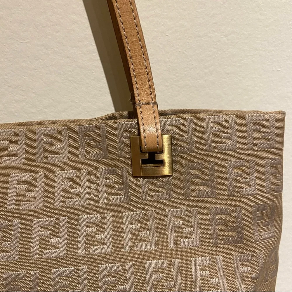 Vintage Fendi Gold Zucchino Mini Tote Shoulder Bag - Picture 10 of 12